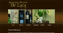 Desktop Screenshot of pizzeria-de-luca.com